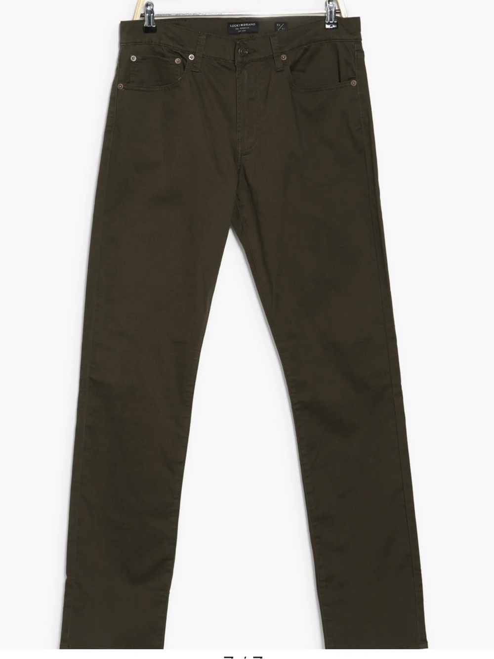 Lucky Brand Men's Olive-Brown Straight Leg Jeans W32, L30